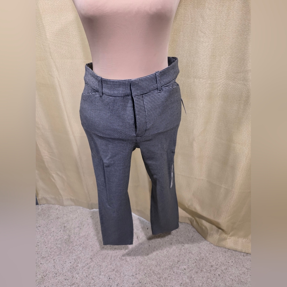 Old Navy Black and White Houndstooth Pants Pixie Skinny 26in Inseam
